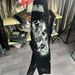 Men's Premium Stretch Jeans – Distressed Graffiti Print Slim Fit Denim Pants With Patchwork & Splatter Paint Design – Comfortable Cotton_mkmklike.com