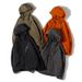 Nanxia Disguise 2024 Spring Solid Color Three-Dimensional Large Pocket Hooded Jacket Japanese Retro Drawstring_mkmklike.com