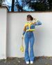 Women's Clothing Retro High Waisted Striped Skinny Jeans For Women In Autumn New Hot Girl Ins Color Corrected Slimming Slightly Spicy Trousers_mkmklike.com