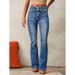 Vintage Stretch Flared Jeans For Women – Retro Washed Denim Pants (Dark Blue, Light Blue, Black) | 2025 Spring Streetwear Collection_mkmklike.com