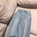 Women's Clothing Summer New High Waist Loose Slim Hot Diamond Heavy Straight Pants_mkmklike.com