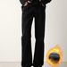 Men's Stretch Fleece Lined Flare Jeans - Comfortable Winter Denim Trousers With Elastic Waist_mkmklike.com
