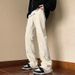 Men's High-Street Distressed Jeans – Slim Straight-Leg With Raw Hem & Flared Fit_mkmklike.com