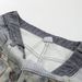 Men's Faux Two Piece Digital Print Denim Shorts Hip Hop Trend Loose Straight Leg mid Waist Black Blue Cotton Machine Washable_mkmklike.com