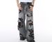MTLCLOTHES Men's Clothing|Four Seasons New High Street Hip-Hop Distressed Beggar Style Wide-Leg Floor-Length Jeans_mkmklike.com
