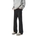 Men's Stretch Flared Jeans - Classic Black High Street Denim Pants With Comfort Fit For Teen & Youth (S-3XL)_mkmklike.com