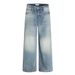 Distressed Frayed Jeans Street Fashion Punk Washed Gradient Loose Straight Long Men's Versatile Casual Dad Pants_mkmklike.com