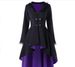 Women's Clothing Autumn new retro mid length windbreaker Gothic style jacket large size women's clothing_mkmklike.com