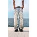 Vintage Distressed Candy Chain Print Straight Leg High Waist Jeans Unisex Casual Streetwear 3D Digital Printed Denim Pants_mkmklike.com