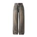 Nordmann MUCHU Clothing | 2025 Autumn Winter New American Retro Distressed Washed Jeans Men's Plus Size Wide Leg Pants_mkmklike.com