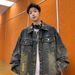 Men's Clothing Spring And Autumn High End And Cool Workwear Jacket Retro Ripped Top_mkmklike.com