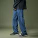 Men's Clothing Vintage Washed Jeans – Classic Straight-Leg Denim Pants For Streetwear & Casual | High Waist, Zip Fly, Light Stretch (S-3XL)_mkmklike.com
