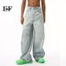 EF JEANS | 2024 New Personality Niche Ink Splashing Graffiti Design Loose Casual Pants Wide Leg Jeans_mkmklike.com