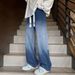 Men' Gradient Wide Leg Pant 2025 Spring And Autumn New Tyle Looe Autumn Traight Tube Handome Veratile Trendy_mkmklike.com