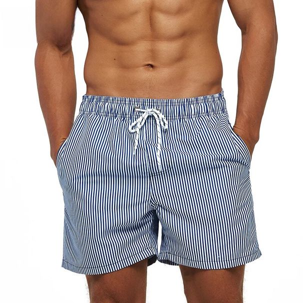 Printed shorts summer quick drying casual men's beach pants loose sports vacation_mkmklike.com