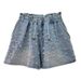 Women's Clothing New Heavy Beaded Diamond High Waist Loose Slim Wide Leg Denim Shorts_mkmklike.com