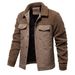 2024 Autumn Winter New Spliced European Size Cross-Border Casual High-Quality Men's Lamb Wool Jacket Coat_mkmklike.com