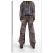 Men's Clothing Heavy Ink Splashed Digital Print Straight Jeans Wide Leg Drape Washed Distressed Flared Trousers For Men And Women_mkmklike.com