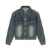Loom MTLCLOTHES Men's Clothing|Short American Style Vintage Casual Denim Jacket And Pants Set Retro Fashion_mkmklike.com