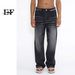 EF JEANS | 2023 Four Seasons New Product Retro Hong Kong Style Straight Loose Personality Graffiti Jeans Men And Women_mkmklike.com