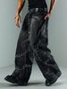 Men's High Street Style Spring/Summer Jeans Centipede Embroidery Loose Casual Wide Leg Pants_mkmklike.com