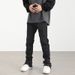 Nordmann European And American Style Vibe Frayed Hem Jeans For Men New Slim Fit Slightly Flared Casual High Street Trendy_mkmklike.com