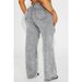 High Waisted Distressed Washed Wide Leg Jeans For Women Style BAGGY Straight Leg Denim_mkmklike.com