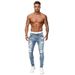 Men's Clothing Distressed Slim Fit Jeans For Men - Skinny Ripped Denim Pants With Stretch_mkmklike.com