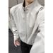 Cleanfit Deconstructed Three-proof For Men, Spring Trendy American-style Short Workwear Jacket With Stand-up Collar,_mkmklike.com