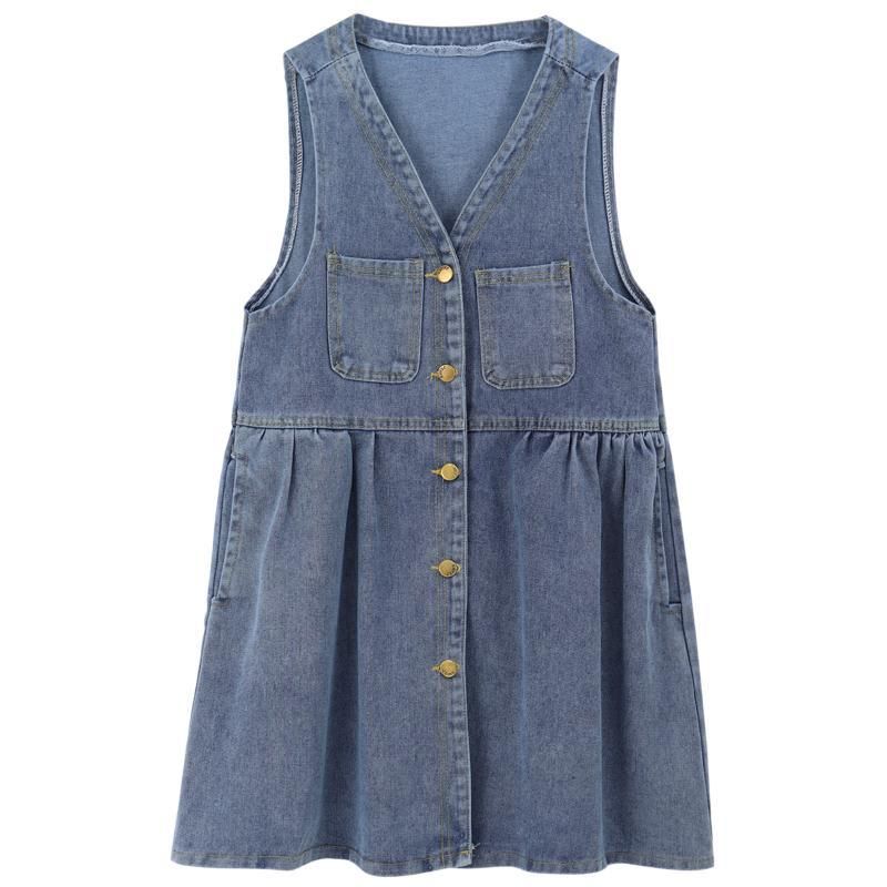 K Cowboy Shoulder Strap Dress, Female Design Sense, Niche, Slimming, Sleeveless Camisole Vest Skirt, Short Skirt_mkmklike.com