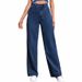 Women's Clothing Wide Leg Jeans High Waist Loose Spring And Autumn Straight Pants_mkmklike.com