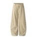 Deconstructed Utility Jeans – High-Waisted Raw Hem Denim Pants With Asymmetrical Button Details (Khaki, S-3XL, Selvedge-Inspired)_mkmklike.com