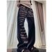 2025 American Retro Letter Slogan Graffiti Men's And Women's Autumn Stylish Straight Leg Casual Stacked Pants_mkmklike.com