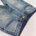 Men's Distressed Denim Shorts with Splatter Print Korean Slim Fit 5-Inch Inseam Casual Summer Shorts Patch Details_mkmklike.com