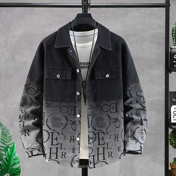 Men's Clothing Large size denim jacket men spring and autumn fashion jacket men casual fat spring jacket teenager student clothes_mkmklike.com