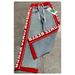Women's Clothing Spring New Style Red Stitching Letter Print Elastic Drawstring Trousers Trousers Trendy_mkmklike.com