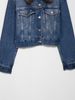 Faux Fur Denim Jacket For Women - Short Stylish Faux Leather Trim Coat With Notched Collar, Urban Casual Outerwear (XS/S/M/L, Blue)_mkmklike.com