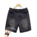 Men's Ice Silk Quick Drying Casual Sports Shorts Trendy Print Mid Length Five Point Beach Shorts Summer_mkmklike.com
