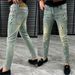 Men's Light Colored Painted Style European Jeans High Quality Stylish Versatile Comfortable Simple Fashionable Trendy Long Pants_mkmklike.com