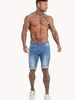 Men's Classic Denim Bermuda Shorts – Mid-Thigh Casual Stretch Shorts With Straight Leg (Sky Blue, S-2XL)_mkmklike.com