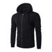Men's Clothing warm sweatshirt hooded zipper sweatshirt men's slim sports casual sweatshirt_mkmklike.com