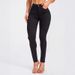 Women's Mid Waist Slim Fit Skinny Jeans Black Elastic Waist For Spring Autumn Fashion Europe America_mkmklike.com