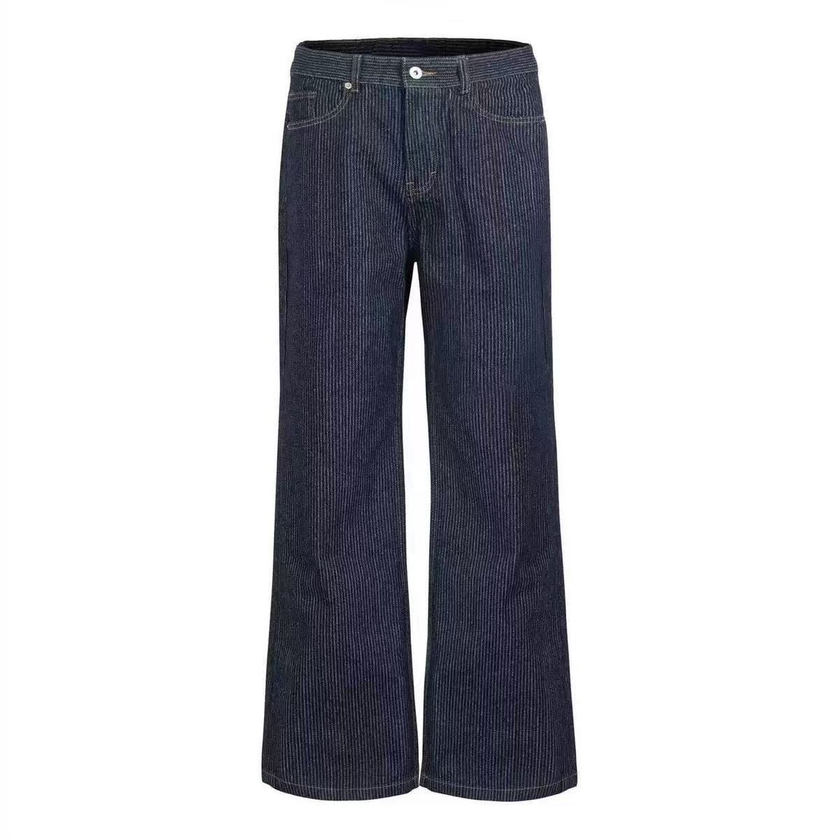 14oz Washed Denim Jeans - Classic Straight To Flared A-Line Fit For Men & Women_mkmklike.com