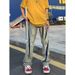 Nordmann Style Washed Vintage Ripped Jeans For Men Spring Autumn Straight Loose Fit European And American High Street Vibe Long_mkmklike.com