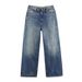 Women's Clothing Classic Mid-Rise Fold-Up Jeans Casual Cotton Solid Color Spring/Autumn Summer Homme Clothing_mkmklike.com