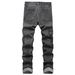 Men's High-Street Fashion Multi-Pocket Cargo Jeans Workwear Denim Pants for Casual Street Style_mkmklike.com