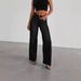 Women's Loose Fit Straight Leg Jeans - High Waisted Washed Denim Wide Leg Pants For Casual & Office Wear_mkmklike.com
