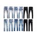KSB Straight Leg Ripped Stretch American High Street Casual Men's Jeans In Stock Mixed Pants_mkmklike.com
