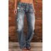 Women’s Flared Bootcut Jeans – Vintage Washed Denim Pants For A Slimming Silhouette (Light Blue, Dark Blue, Black, Gray, S-5XL)_mkmklike.com