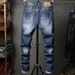 Men's Slim Fit Ripped Jeans Casual Patches European American Style Korean Trendy Skinny Jeans Autumn Versatile_mkmklike.com